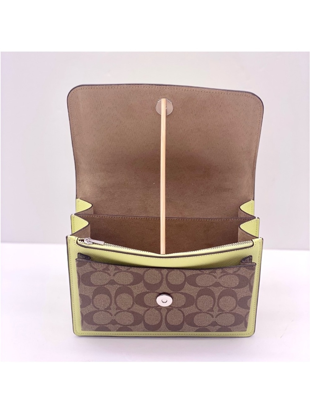 Coach Convertible Chain Shoulder Crossbody Bag in Signature Canvas - Picture 8 of 16